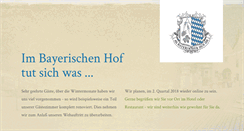 Desktop Screenshot of bayerischerhof-su-ro.de